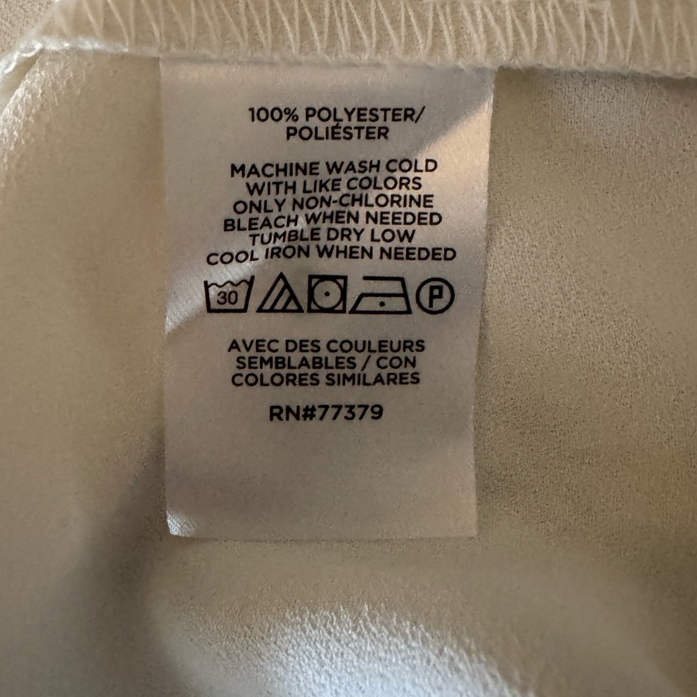 Ann Taylor Women’s Ruffleneck Button-Up Blouse – Ivory – XXL - NWT - Picture 5 of 6